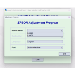 EPSON AdjProg Reset L3050 L3070