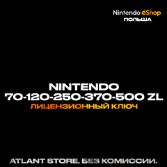 📀Карта оплаты Nintendo eShop 70-120-250-370-500 zł PLN