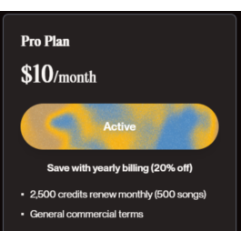 SUNO AI Pro Premier subscription without login