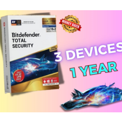 Bitdefender Total Security 3 Device 1  Ключ.