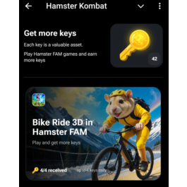 4 KEYS TO THE GAMEv- Bike Ride 3D-FOR HAMSTER COMBAT