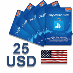 ✅PlayStation Network USA 25 USD КОД ПОПОЛНЕНИЯ🎁 PSN