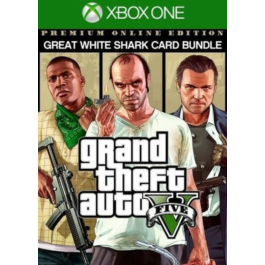 GRAND THEFT AUTO V PREMIUM+WHITE SHARK Card GTA XBOX🔑