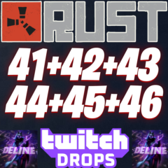 RUST TWITCH DROPS ✅ 41+42+43+44+45+46 РАУНД (70 СКИНОВ)