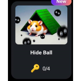 🐹 🔑 Hide Ball | KEYS FOR CODES FOR HAMSTER KOMBAT