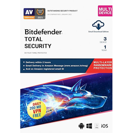 Bitdefender Total Security 1 Device 1 Year License Key