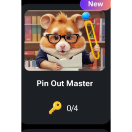 🐹 🔑Pin Out Master | KEYS FOR CODES FOR HAMSTER KOMBAT