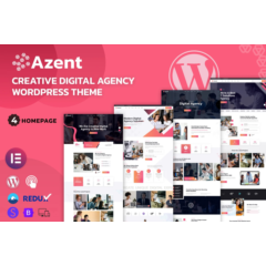 Azent creative digital agency wordpress theme