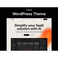 Azzle saas tech startup elementor wordpress