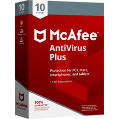 McAfee AntiVirus Plus (1 Year / 10 Devices)