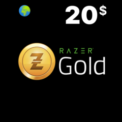 RAZER GOLD GIFT CARD 20$ USD Global