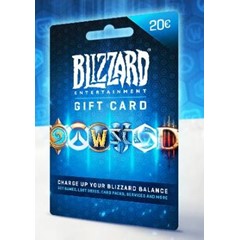 🔴КЭШБЕК 3%🔴Blizzard Gift Card 20-50 ЕВРО🔴