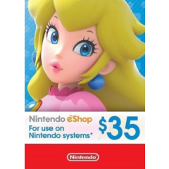 🎁 КАРТА ОПЛАТЫ NINTENDO ESHOP — 35 USD [USA]