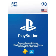 🎁 PSN USA карта пополнения на 70$ USD (USA) 🔥