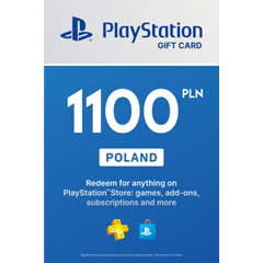 🎁 PSN Польша карта пополнения на 1100 zl (PLN) 🔥