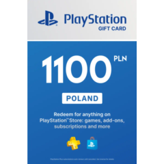 🎁 PSN Польша карта пополнения на 1100 zl (PLN) 🔥