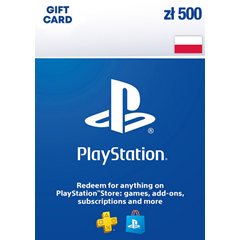 🎁 PSN Польша карта пополнения на 500 zl (PLN) 🔥