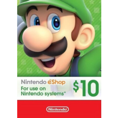 Nintendo eShop Gift Card 10$ USA