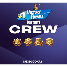 🟢FORTNITE CREW 1 MONTH🎁 BATTLE PASS 1000 VB🟢