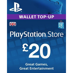 PLAYSTATION NETWORK PSN 20 GBP UK-ВЕЛИКОБРИТАНИЯ СРАЗУ