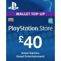 PLAYSTATION NETWORK PSN 40 GBP UK-ВЕЛИКОБРИТАНИЯ СРАЗУ