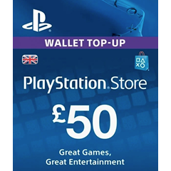 PLAYSTATION NETWORK PSN 50 GBP UK-ВЕЛИКОБРИТАНИЯ СРАЗУ