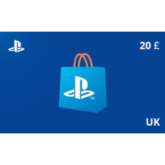 Подарочная карта PlayStation Store 20 фунт. UK-регион