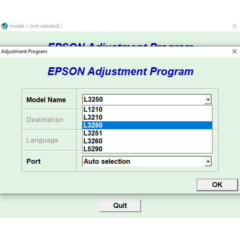 Сброс Epson L3260 Adjustment Program