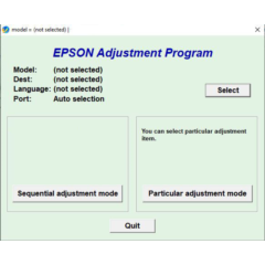 Сброс Epson L3100 Adjustment Program