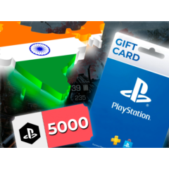 🕹Playstation Network PSN Индия 5000 INR 💳0%