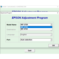 Сброс Epson WF3720 WF3723 Adjustment Program