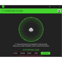 🔑Razer 7.1 Surround sound activation key🎧