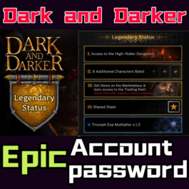 🔥Dark and Darker Legendary Status | Epic Acc+Pw