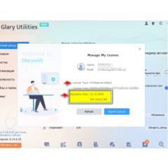 Glary Utilities Pro 6.20 Ключ до 24/12/2025 / 3ПК