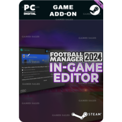 ✅💙FOOTBALL MANAGER 2024 IN-GAME EDITOR💙STEAM GIFT🤖