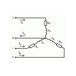 Task 031444-0000-0002 (judgment of ElektroHelp). Three-phase circuit in star connection.