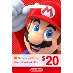 🍄Карта пополнения Nintendo eShop 20$ USA США🍄