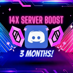 💎 14X УСИЛИТЕЛЬ DISCORD СЕРВЕРА 3 УРОВНЯ 3 МЕСЯЦ БЫСТР