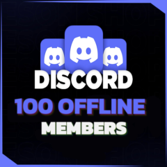 🚀 Сервер Discord – 100 ⚫️ Оффлайн участников