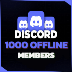 🚀 Сервер Discord – 1000 ⚫️ Оффлайн участников