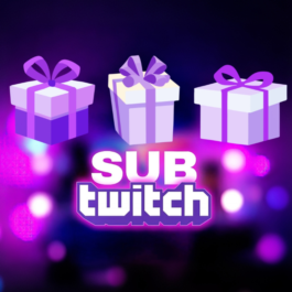 🟪 TWITCH GIFT SUB 🎁 1-3-6-MONTH 🌍TWITCH SUBSCRIPTION