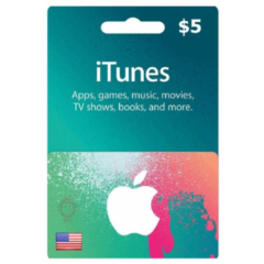 Подарочная карта iTunes 5 доллара США