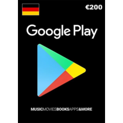 Подарочная карта Google Play на 200 евро.