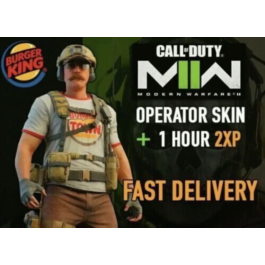 🍔 Burger King Town Operator Skin + 1 Hour Double XP