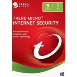 Trend Micro Internet Security 1 Year 3 Devices Global