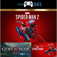 SPIDER-MAN 2 DELUXE + SPIDER-MAN 1 + GOW 🟢STEAM GLOBAL