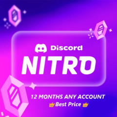 🔥DISCORD NITRO l 🌐 МИРОВОЙ l 12 МЕСЯЦ ЛЮБОЙ АККАУНТ