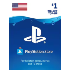 🔥PlayStation PSN $1 USD Пополнение счета в США Мгнове