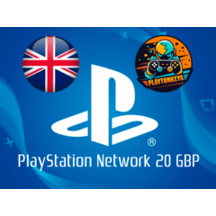 PSN Карта пополнения 20 GBP (Фунтов) Великобритания