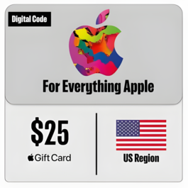 ⚡Apple iTunes Gift Card - 25$ 🇺🇸 ✅Cheaper🔥No Fees